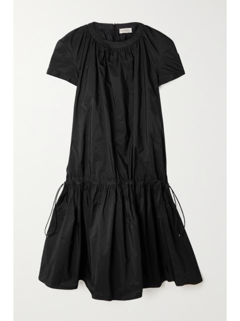 Moncler Pleated Taffeta Mini Dress