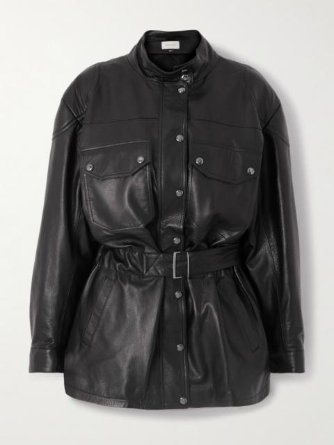 MAGDA BUTRYM Belted Leather Jacket