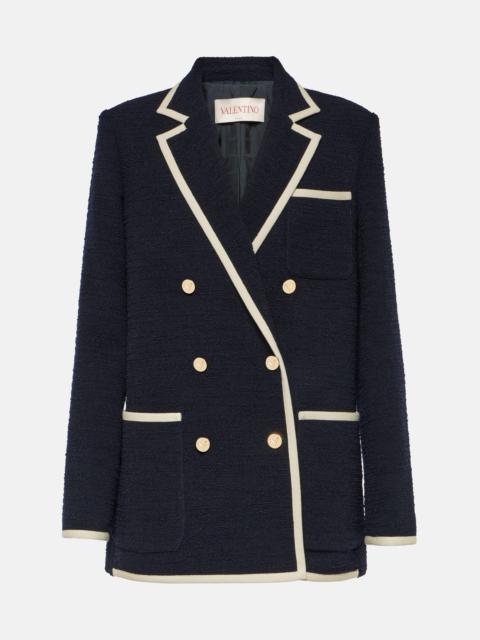 Valentino Double-breasted wool-blend blazer