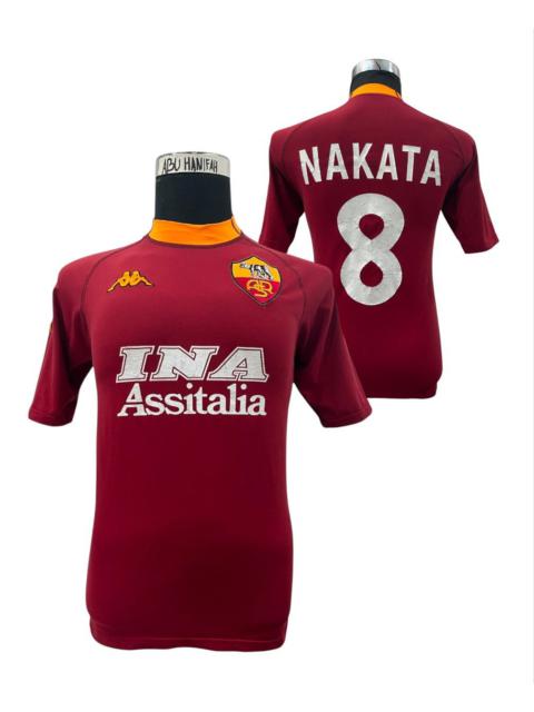 AuthenticVintage 2000/2001 Maglia AS ROMA Nakata Home Kit