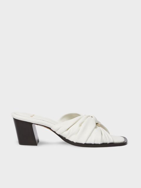 Paul Smith Women's Ecru 'Monivae' Leather Heels