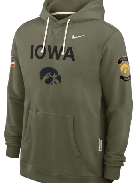 Nike Nike Men's Iowa Hawkeyes Medium Olive 2025 Military Appreciation Pullover Hoodie