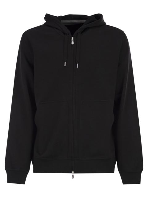 Brunello Cucinelli Brunello Cucinelli Men Cotton Fleece Topwear With Zip And Hood