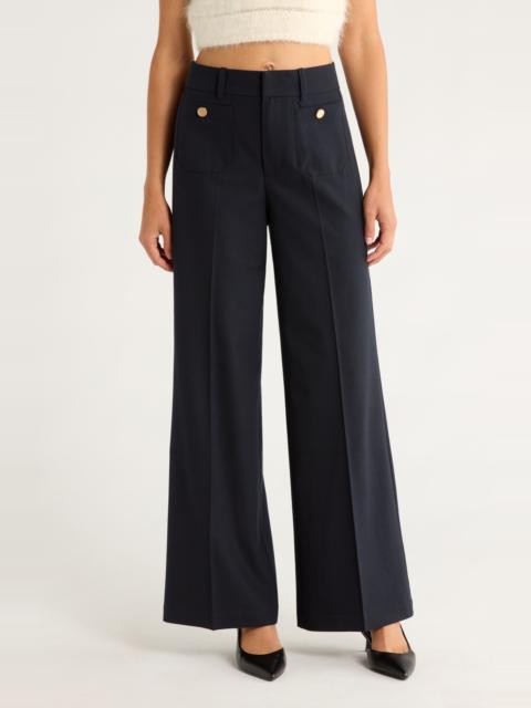FRAME FRAME Modernist High Waist Pocket Pants in Dark Navy at Nordstrom