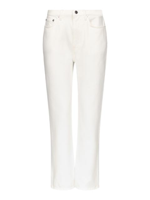 Loulou de Saison Jude Rigid Straight-Leg Jeans ivory