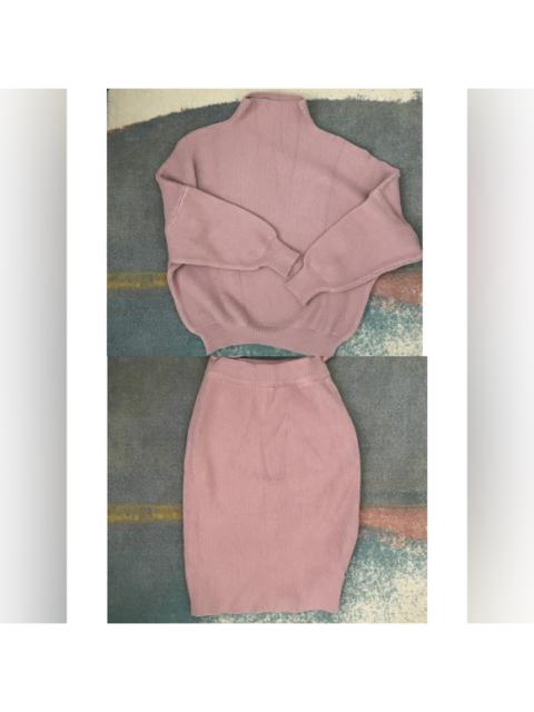 Other Designers Knitwear Set - Sweater + Skirt in Dusty Pink