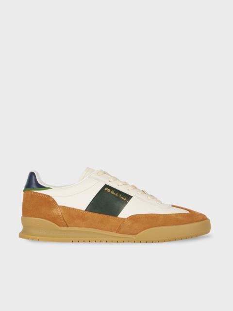 Paul Smith Ecru 'Dover' Leather Panel Trainers