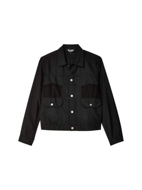 BLACK COMME des GARÇONS pinstripe shirt
