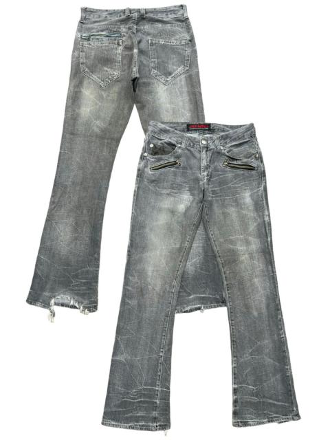 Other Designers Japanese Brand - Jack Serika Japan Distressed Faded Rusty Flared Jeans 33x33