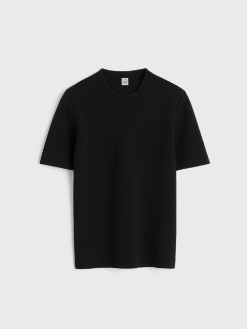TOTEME Compact knit tee black