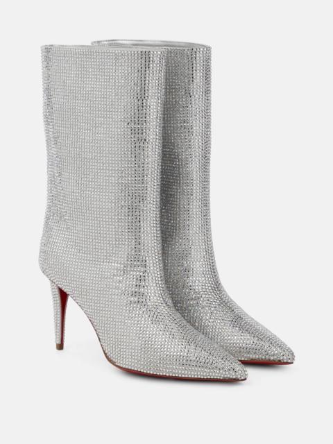 Christian Louboutin Astrilarge Strass suede ankle boots