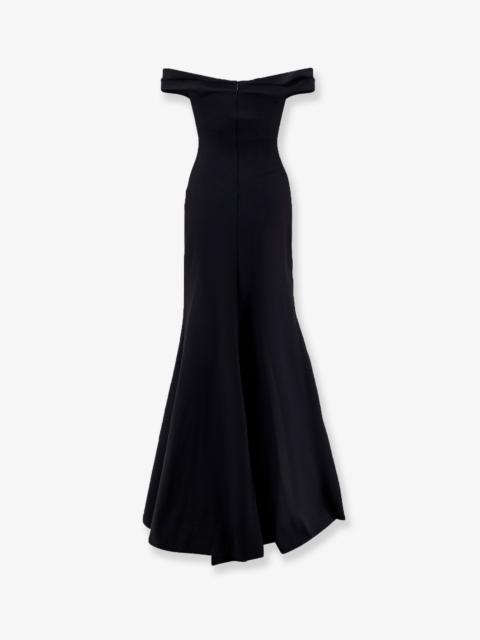 Other Designers Chiara Boni Goem Satin Long Dress