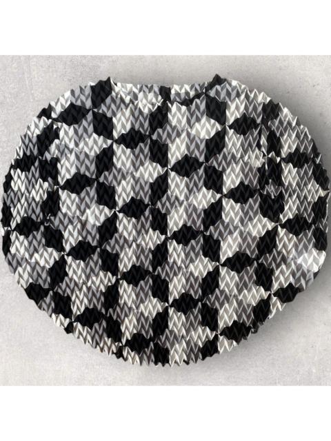 Issey Miyake Chevron Pleated Circle Blouse