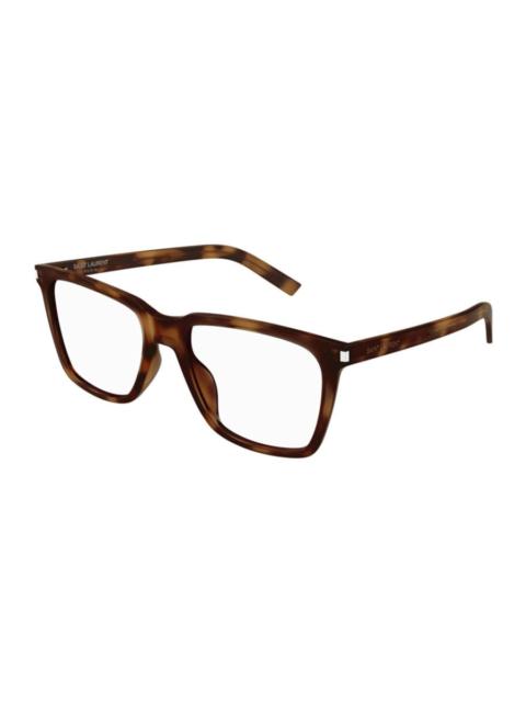 SAINT LAURENT Saint Laurent Ladies Black Square Eyeglass Frames SL717SLIM 003