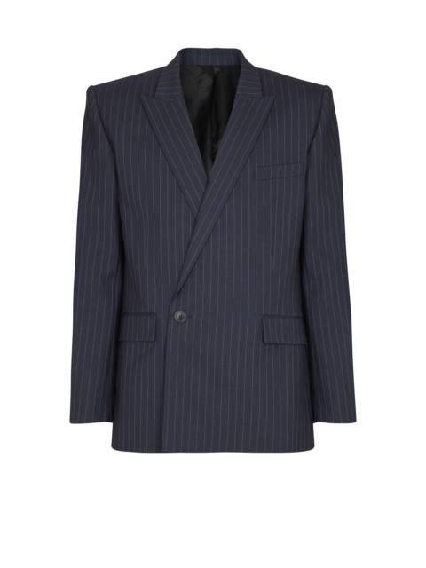 Balmain Wool pinstripe blazer