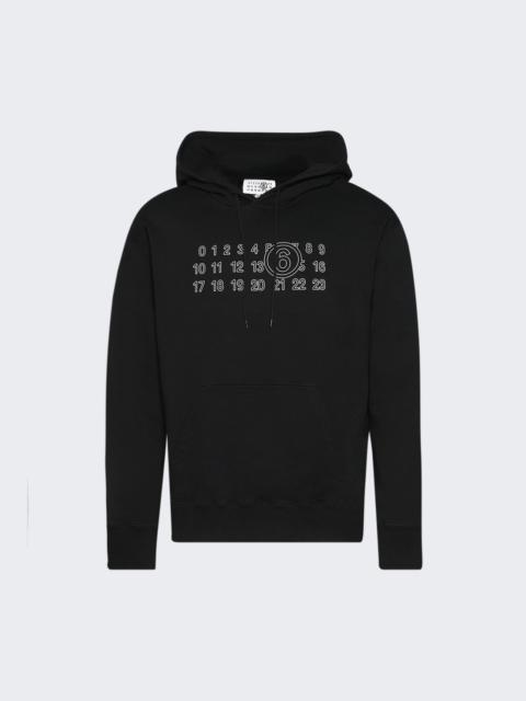 MM6 Maison Margiela Numeric Logo Hoodie Black
