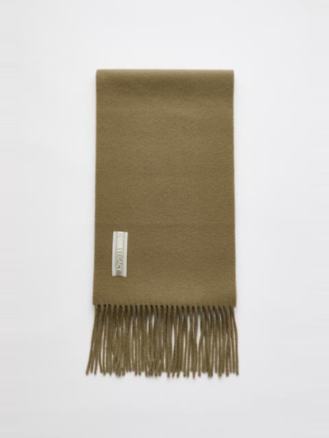 Our Legacy Estate Scarf Olive Double Wool