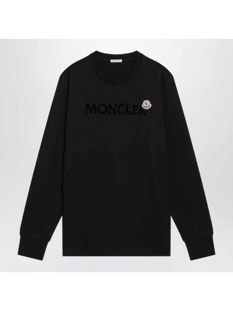 Moncler Moncler Black Long-Sleeved T-Shirt With Logo Men