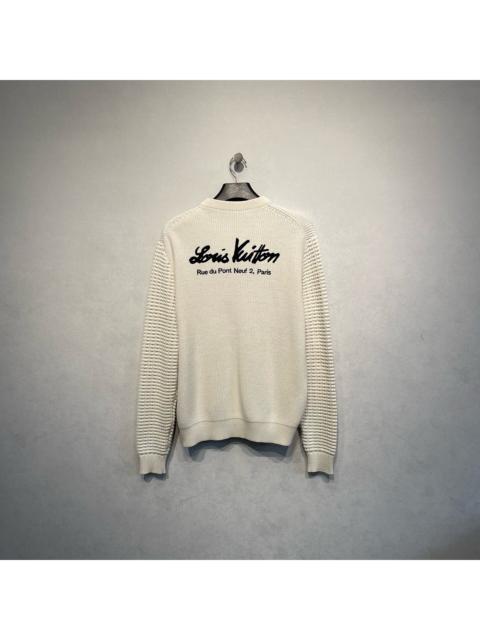 Louis Vuitton Louis Vuitton x Nigo collaboration jacquard logo knit sweater