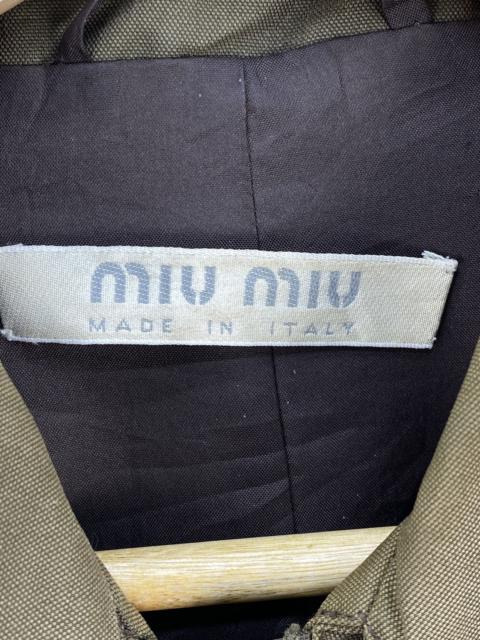 Other Designers Miu Miu Olive Green Jacket