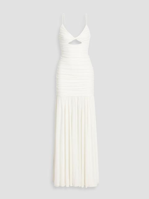 RETROFÊTE Bristol cutout stretch-mesh maxi dress
