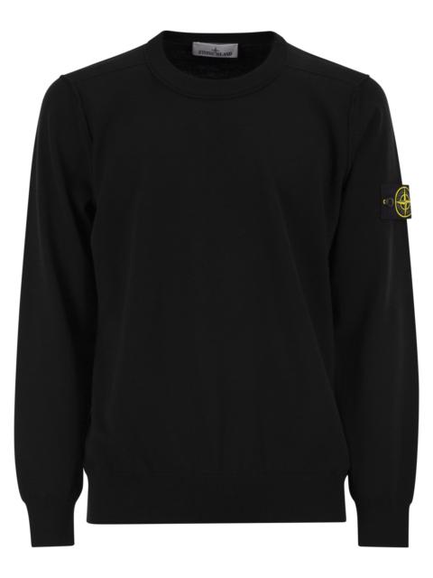 Stone Island Stone Island Men Crew Neck Jumper With Small Lapel
