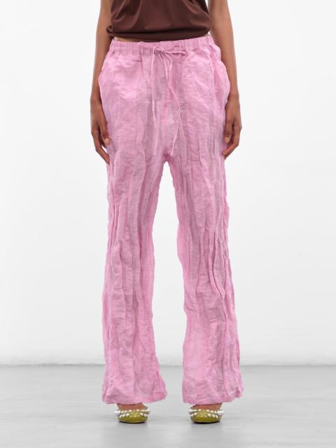 CHRISTOPHER ESBER Pink Crushed Multi Panel Trousers