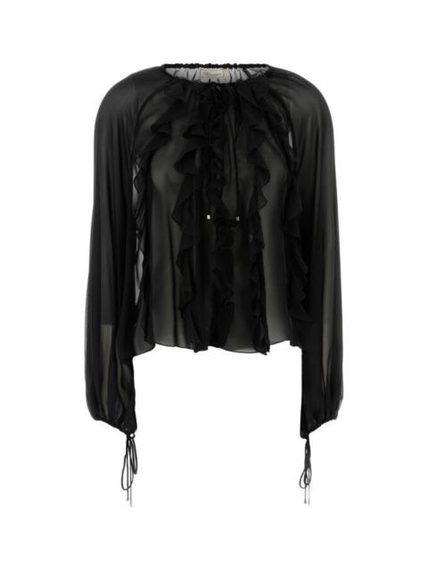 Blumarine Blumarine Women Black Silk Blouse