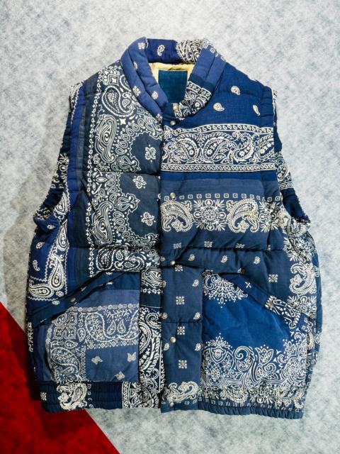 visvim Visvim Insulator Down Vest, Paisley Pattern, Bandana, 22AW