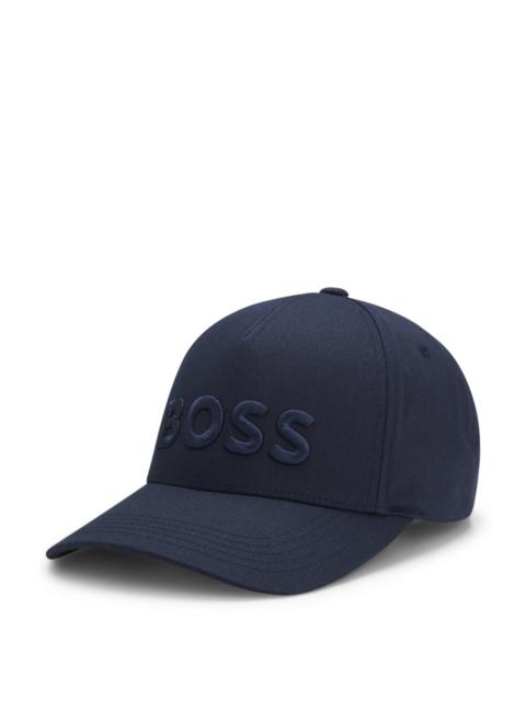 BOSS EMBROIDERED-LOGO CAP IN COTTON TWILL