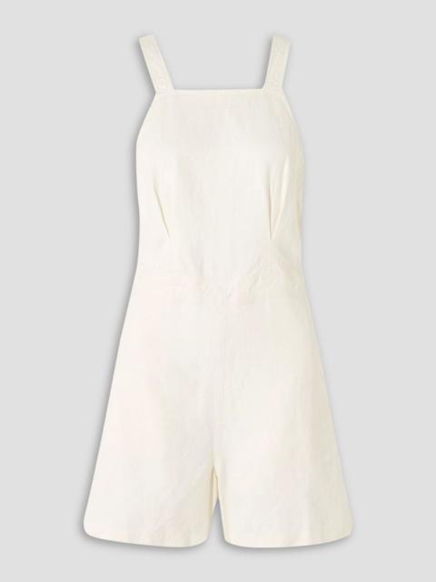 Polo Ralph Lauren Paneled hemp playsuit