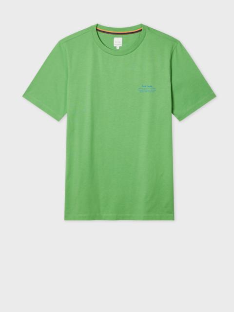 Paul Smith Green Signature Logo Print T-Shirt