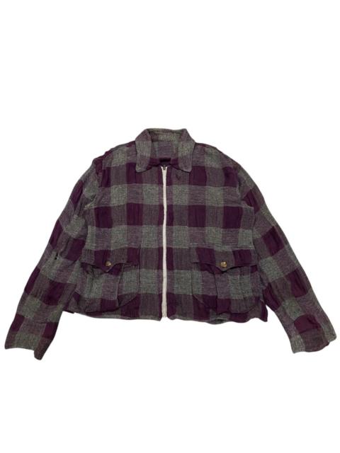 Other Designers Jun Takahashi - Archival Undercover 1995AW Block Check Gauze Blouson