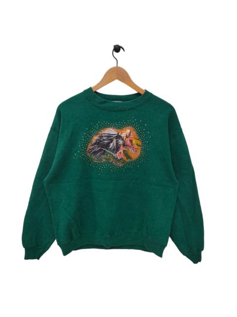 Other Designers Hanes × Vintage - 80s Hanes Sweatshirt Vintage Horse Crewneck Animal Graphic