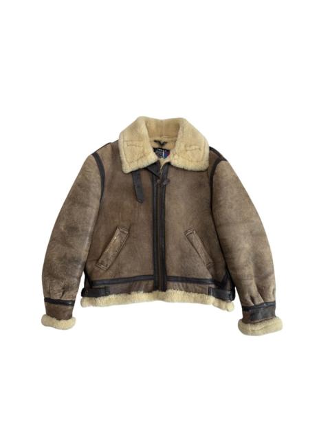 Schott SCHOTT BROS INC B3 TYPE JACKET SHEARLING SHEEP SKIN SIZE 44