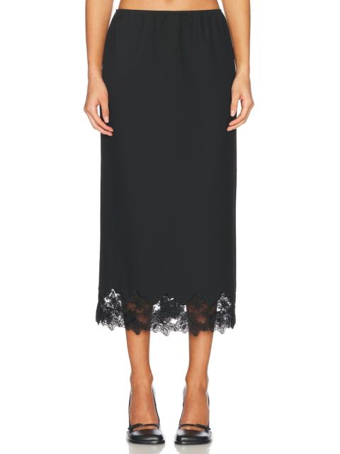 HELSA Suit Midi Skirt With Lace