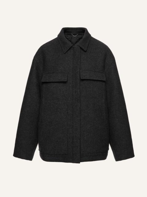 MAGDA BUTRYM Oversized wool jacket in grey