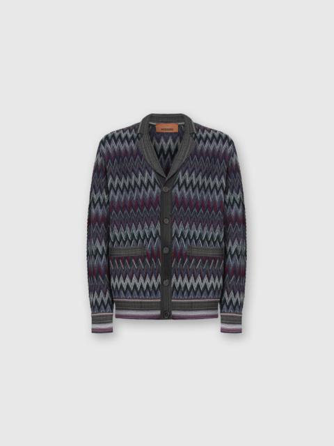 Missoni Zigzag Cardigan in Pure Wool