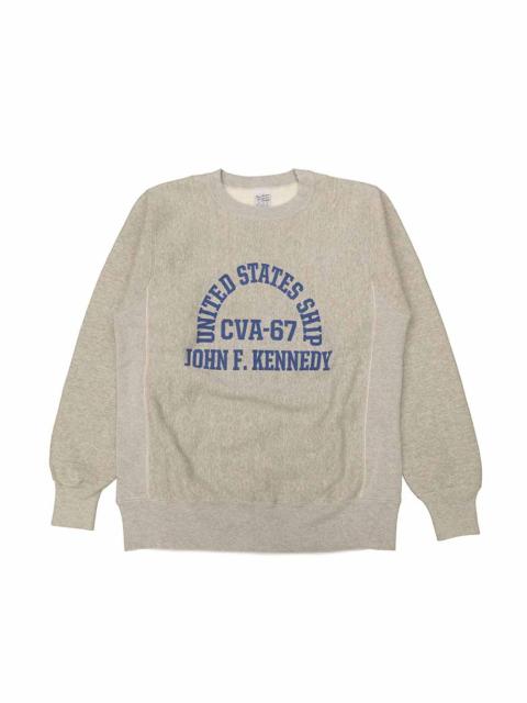 Buzz Rickson's HORIZONTAL KNITTING SWEAT SHIRT - CVA-67 J.F.KENNEDY - BR69645