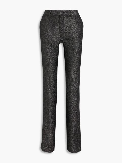 Other Designers Gila silk-blend lamé straight-leg pants
