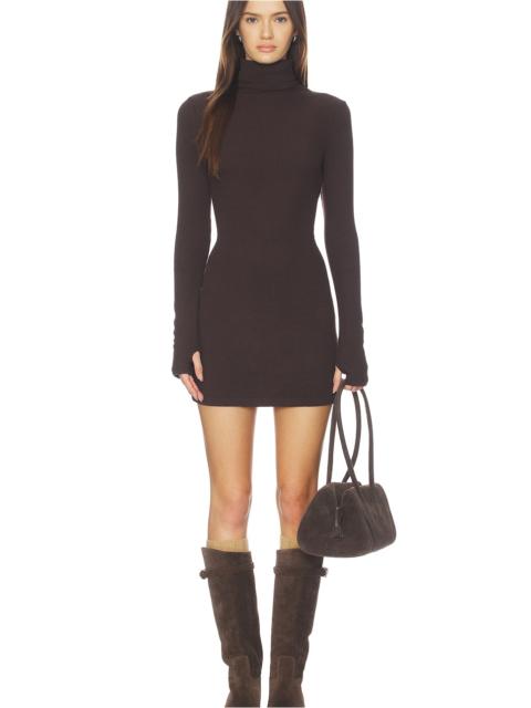Enza Costa Knit Turtleneck Tunic Dress