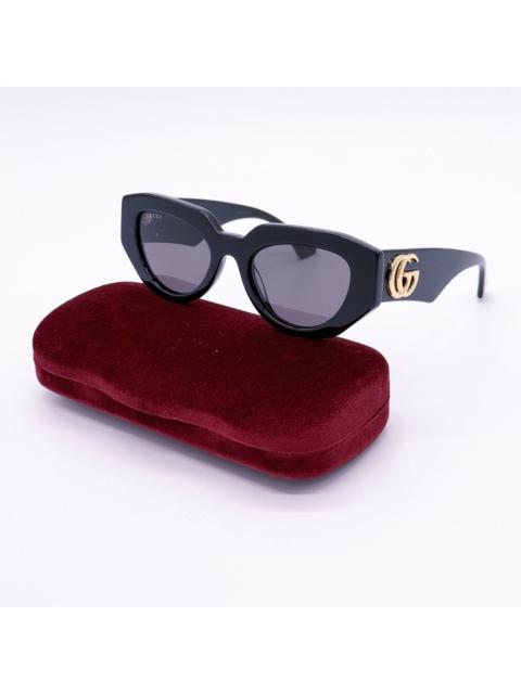 GUCCI NEW GUCCI GG1421S 001 WOMEN BLACK OVAL SUNGLASSES