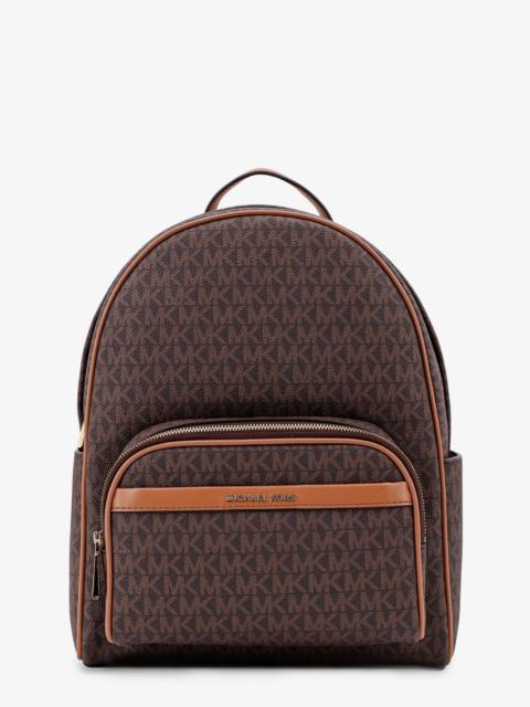 MICHAEL KORS - Michael Kors Bex Coated Canvas Backpack With Frontal Logo Patch