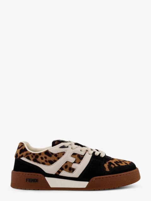 FENDI Fendi Fendi Match Suede and Pony Skin Sneakers Black