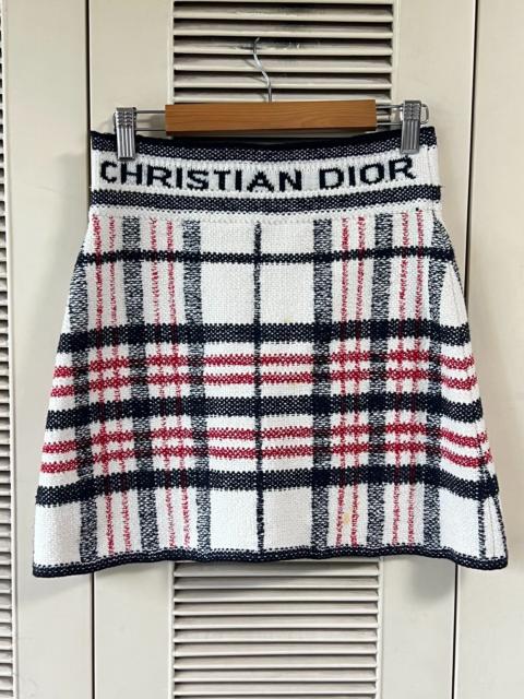 Dior Dior Check Pattern Skirt