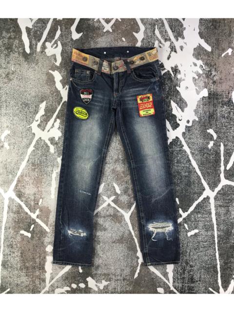 Other Designers Distressed Denim - Japanese Brand Jeans Patchwork Distressed Denim KJ1738
