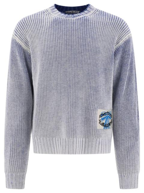 ACNE STUDIOS SWEATER WITH LOGO PATCH