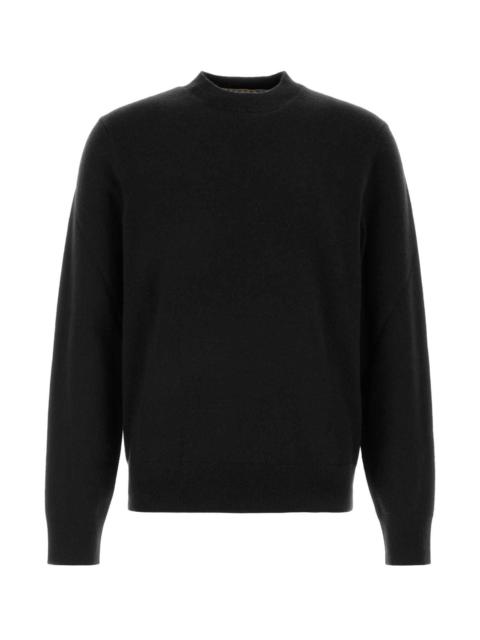 Burberry Burberry Men Black Stretch Cashmere Blend Sweater