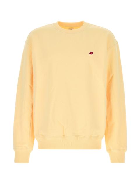 New Balance Pastel yellow cotton sweatshirt