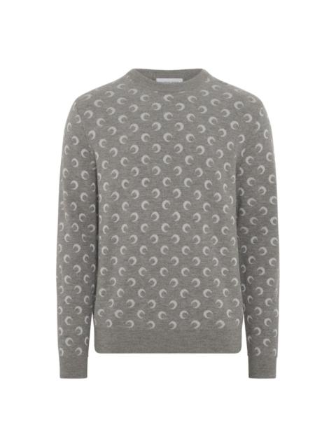 Marine Serre moon-jacquard sweater